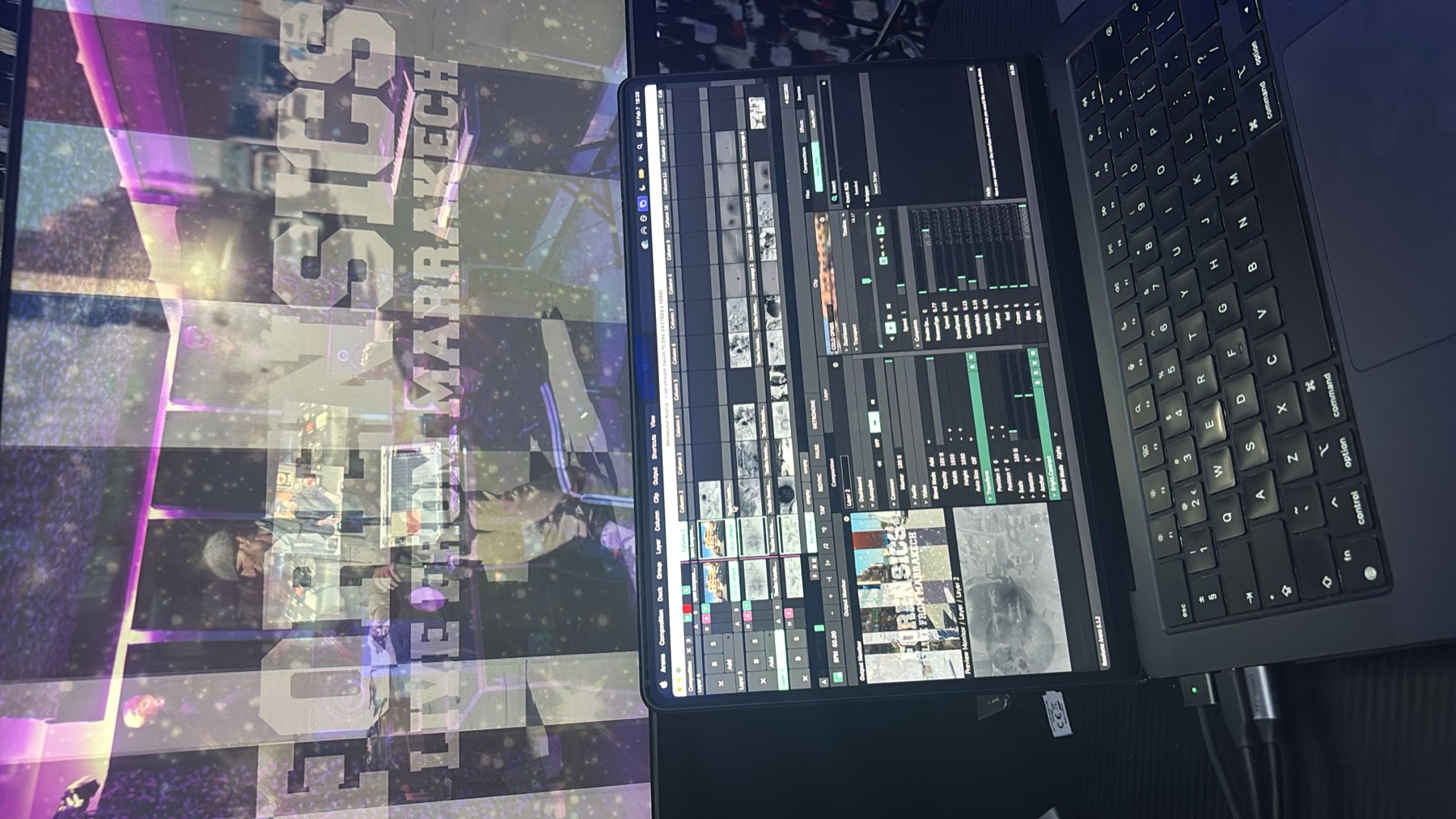 Laptop running live visual software for FORensics