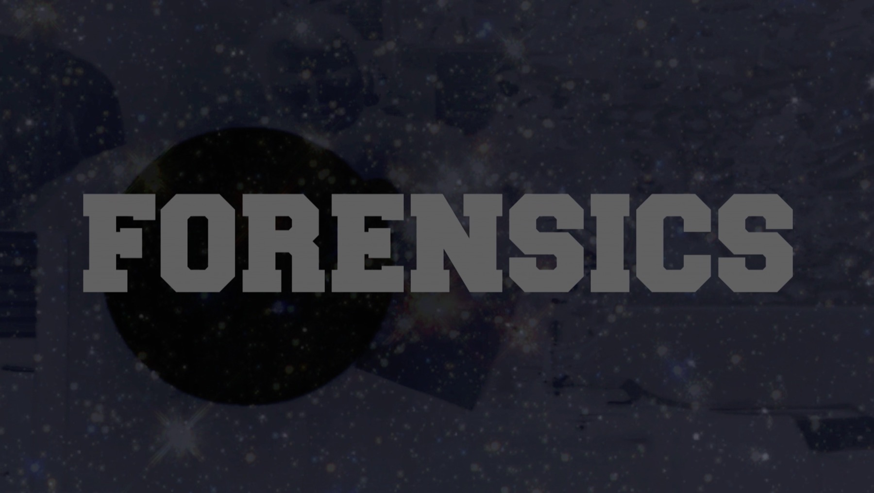 FORensics title card still