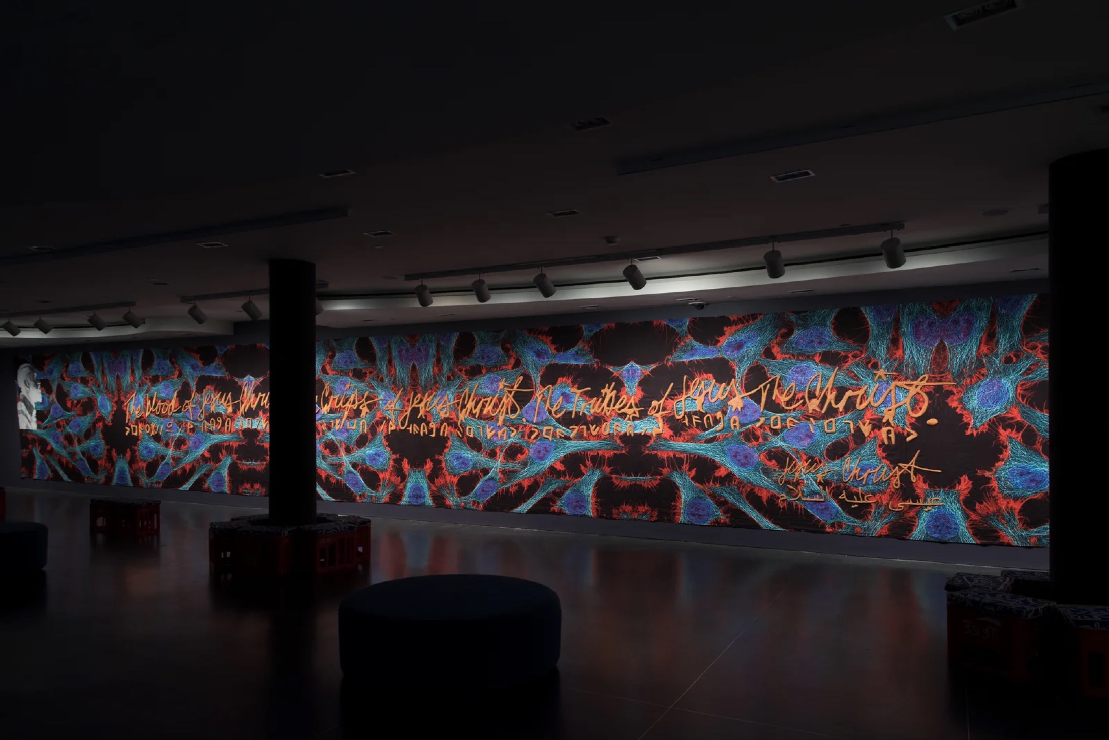 Brooklyn Museum installation wall for Yasiin Bey's Negus exhibition