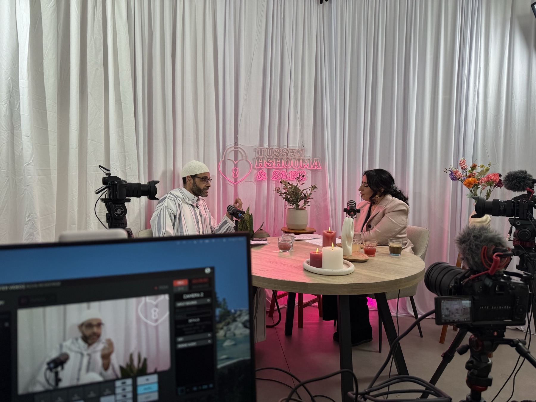 Podcast recording with Anis Jadib